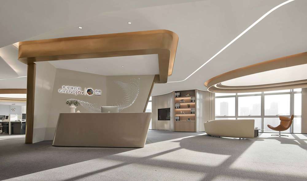 鄭州科技企業(yè)展廳裝修設計案例效果圖