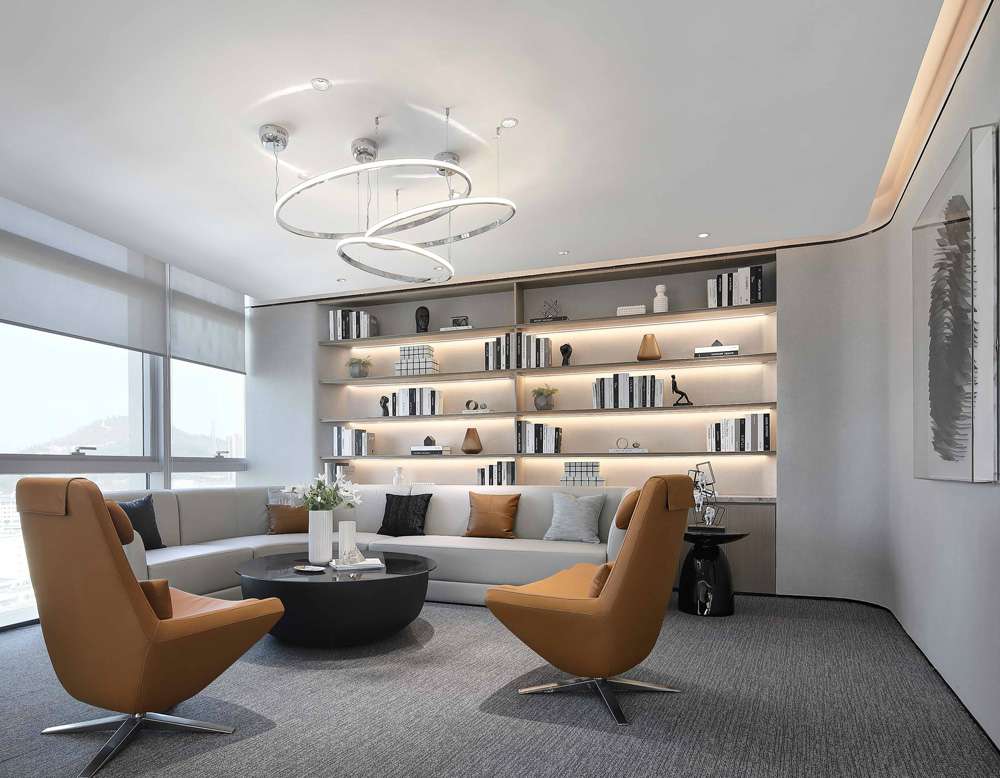 鄭州科技企業(yè)展廳裝修設計案例效果圖