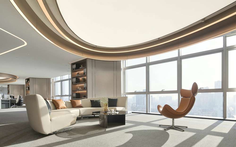 鄭州科技企業(yè)展廳裝修設計案例效果圖