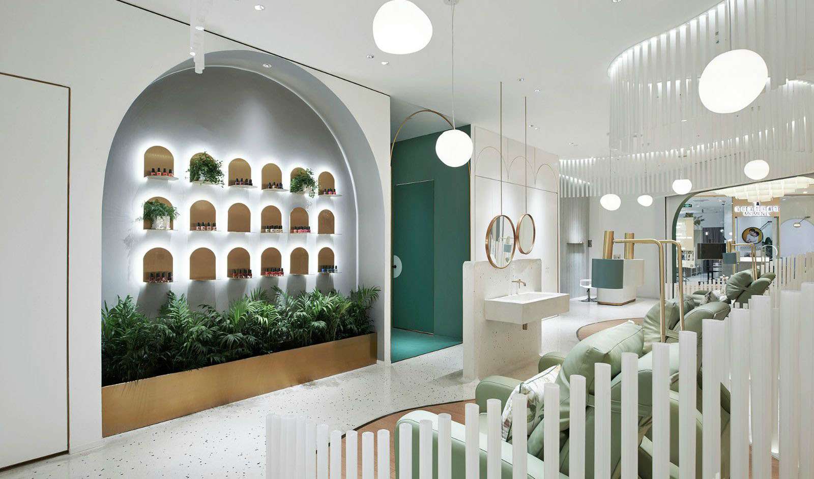 鄭州美甲店裝修設(shè)計效果圖