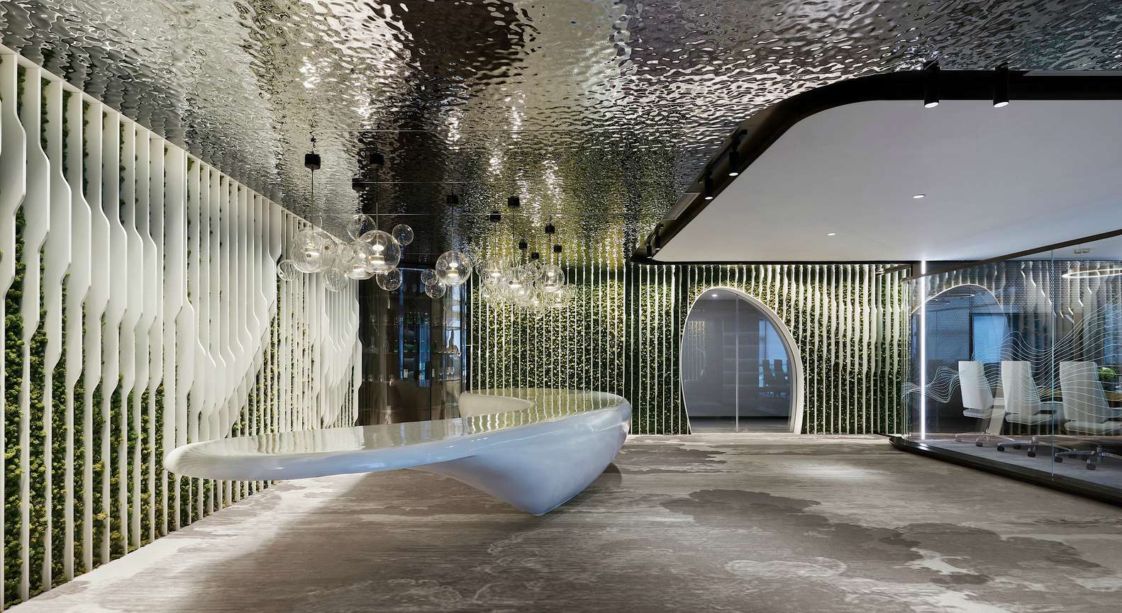 鄭東新區金融公司辦公室裝修設計案例