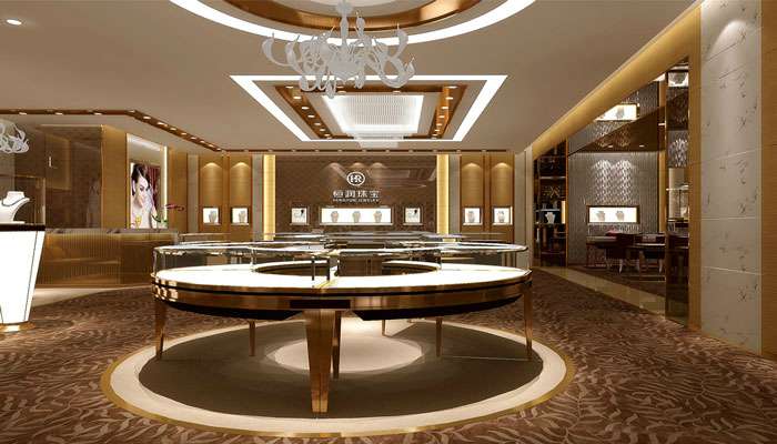 珠寶連鎖品牌店裝修設(shè)計效果圖