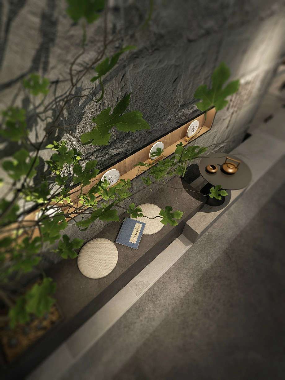 茶葉品牌形象店設(shè)計(jì)效果圖