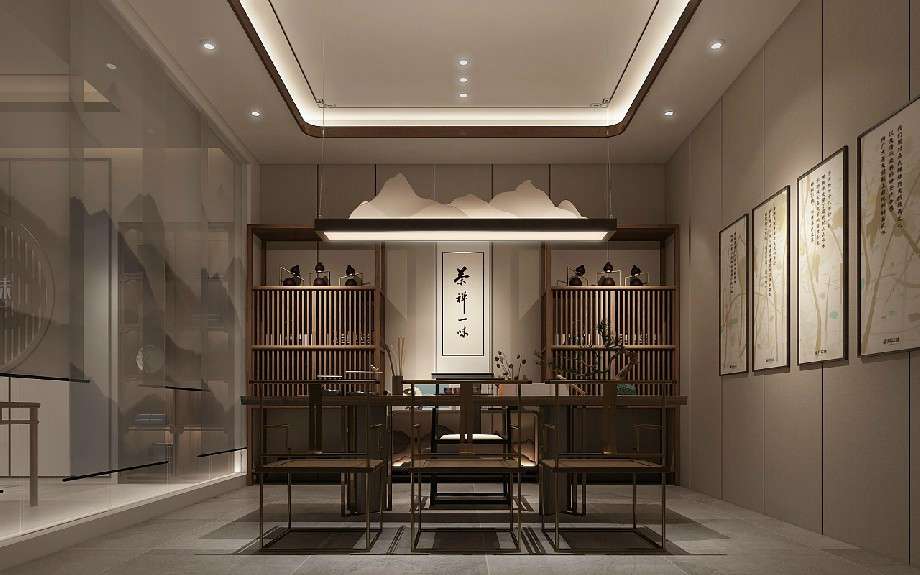 茶葉品牌形象店設(shè)計(jì)效果圖
