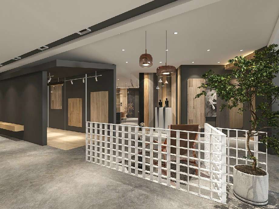 鄭州品牌地板專(zhuān)賣(mài)店裝修效果圖