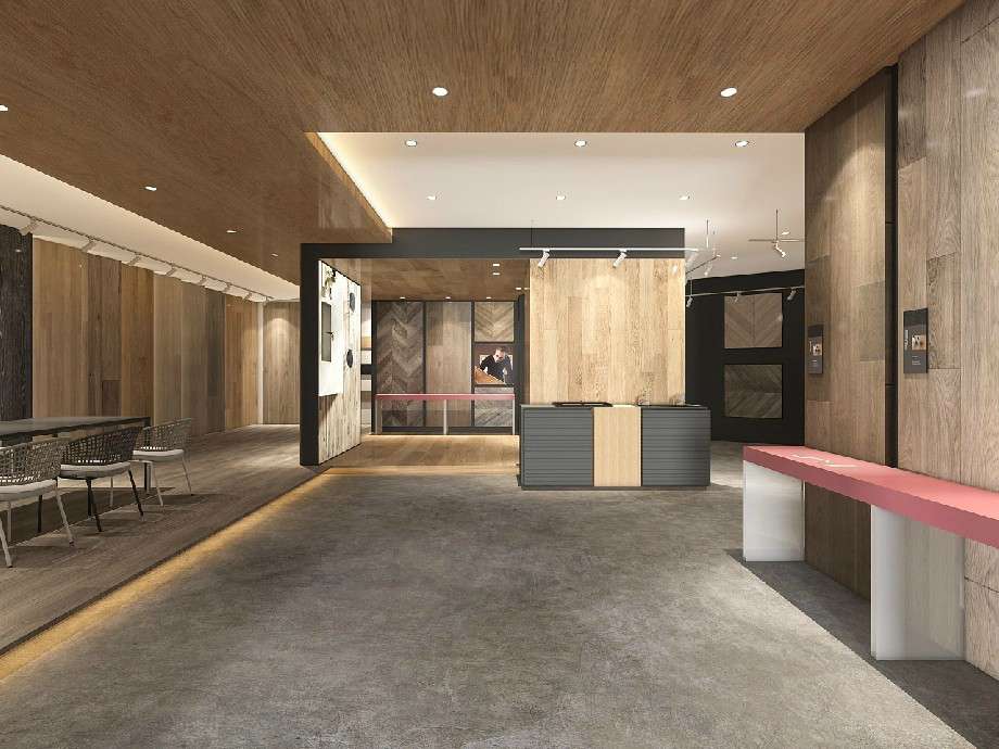 鄭州品牌地板專(zhuān)賣(mài)店裝修效果圖