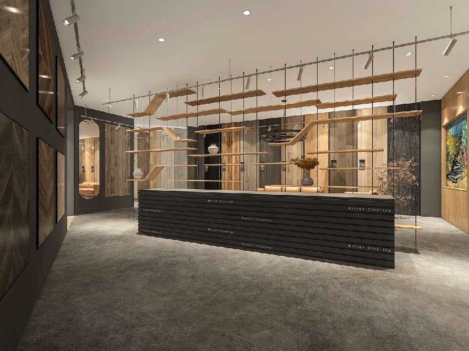 鄭州品牌地板專(zhuān)賣(mài)店裝修效果圖