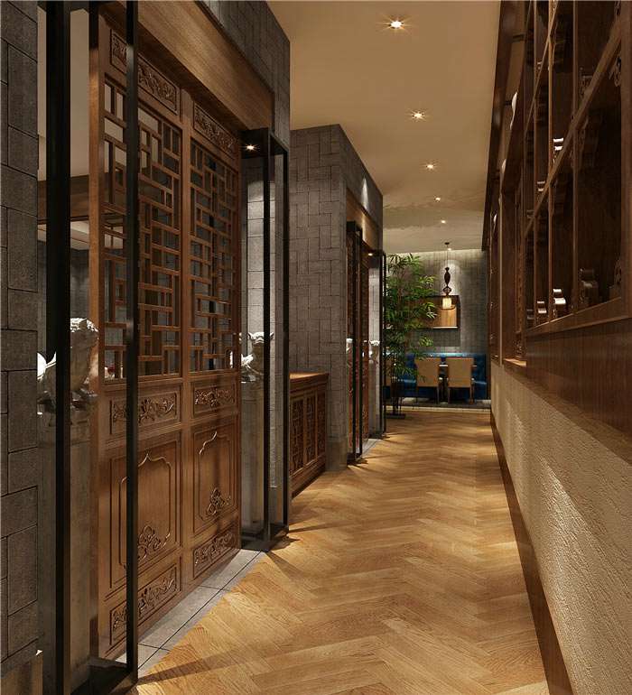 鄭州中式餐廳裝修設(shè)計效果圖