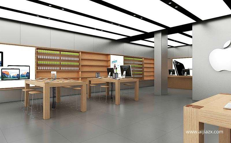 蘋果手機店怎么裝修，蘋果手機店室內設計
