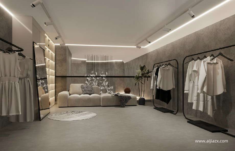 鄭州商場(chǎng)女裝專(zhuān)賣(mài)店設(shè)計(jì)效果圖