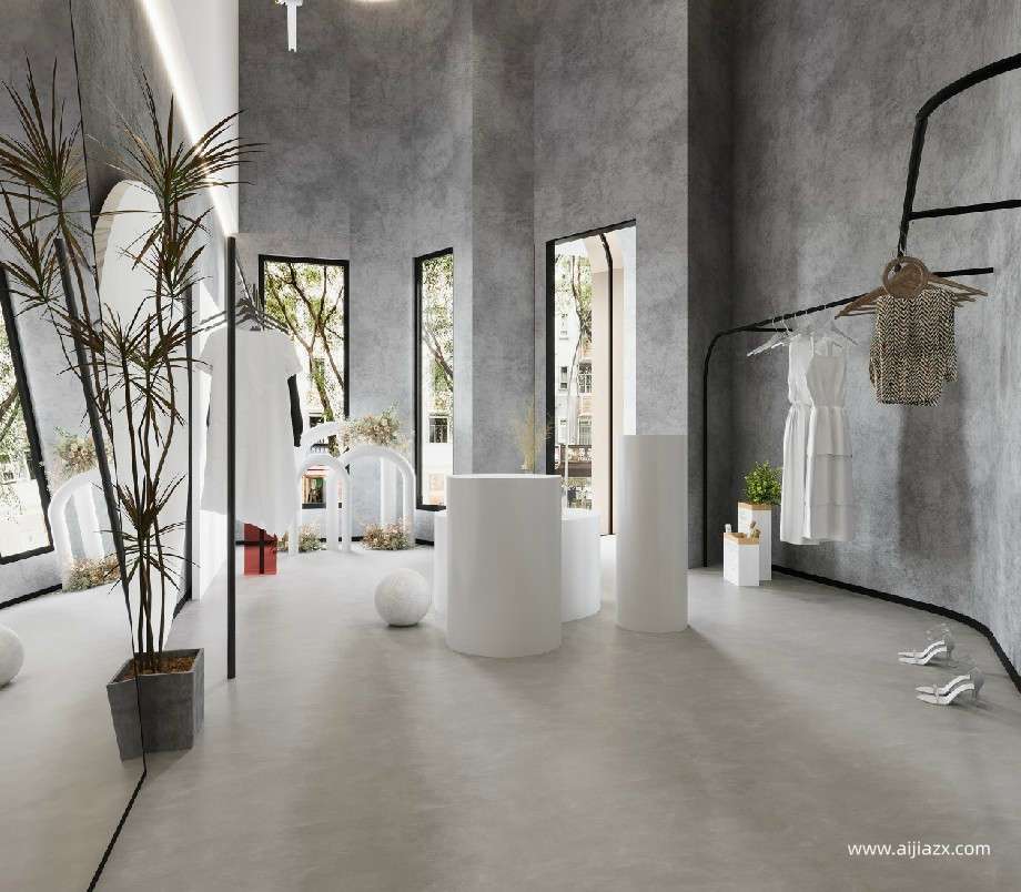 鄭州商場(chǎng)女裝專(zhuān)賣(mài)店設(shè)計(jì)效果圖