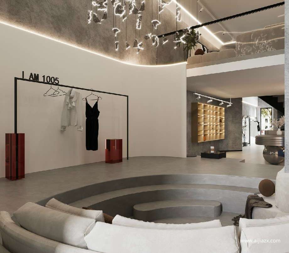 鄭州商場(chǎng)女裝專(zhuān)賣(mài)店設(shè)計(jì)效果圖