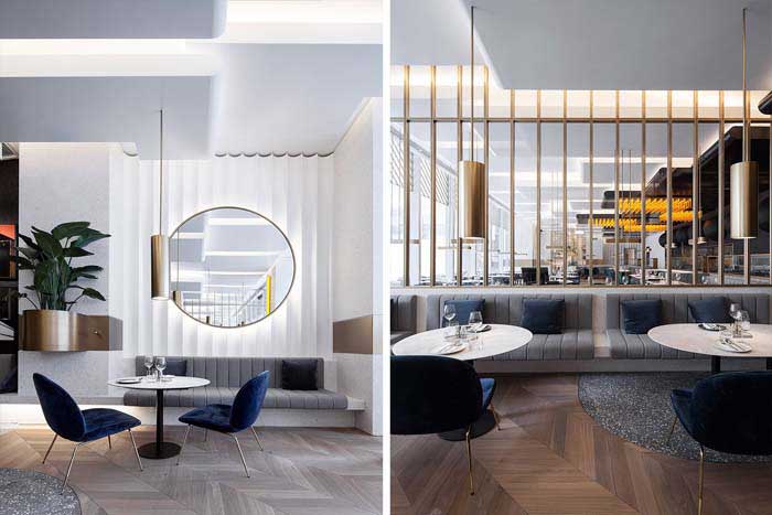 450m2鄭州上街區(qū)西餐廳設(shè)計效果圖