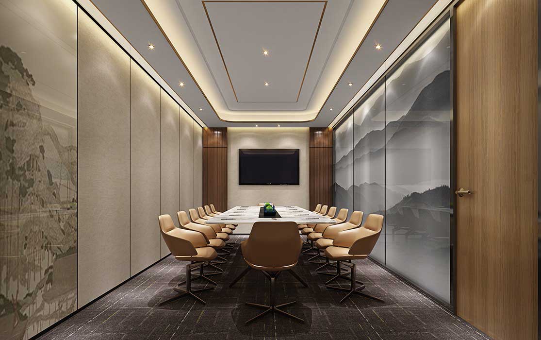 鄭州寫字樓整層辦公室空間設(shè)計(jì)效果圖