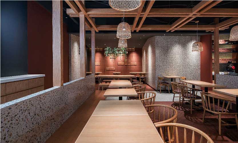 連鎖米線店裝修設(shè)計-鄭州米線店設(shè)計效果圖