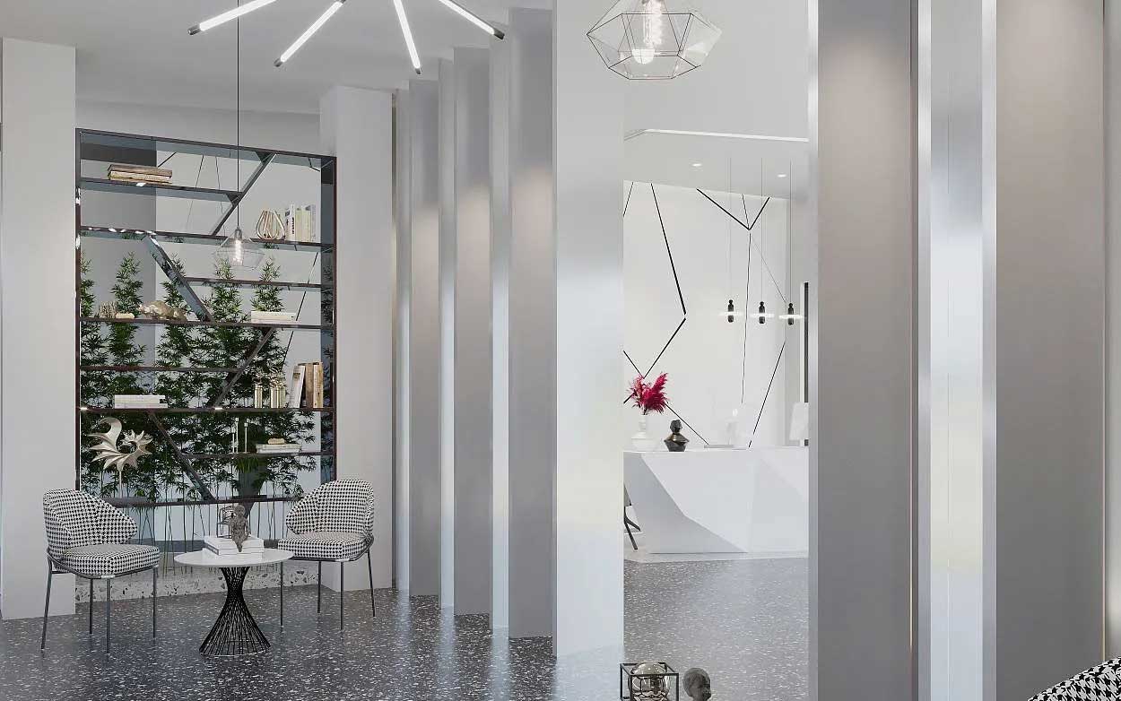 小型辦公空間設(shè)計(jì)-鄭州辦公室裝修設(shè)計(jì)效果圖