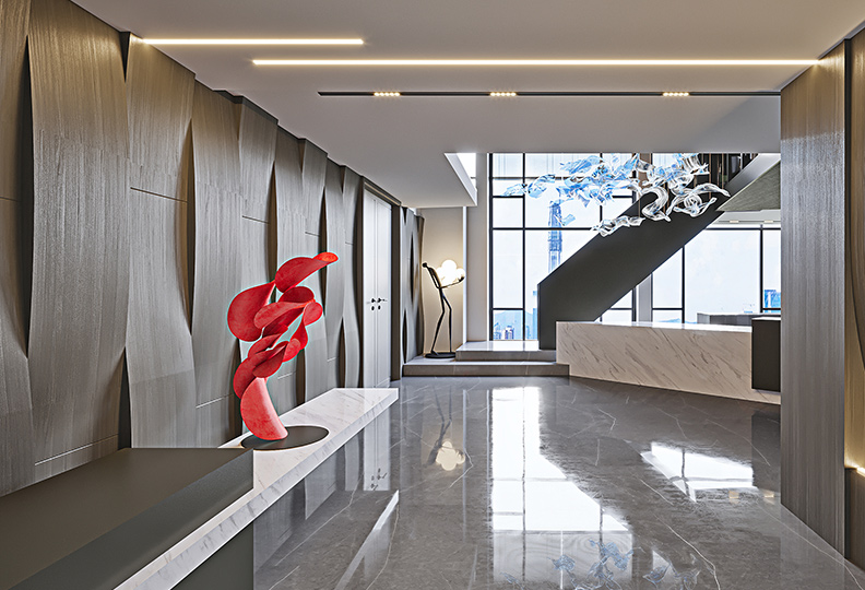 鄭州產(chǎn)業(yè)園區(qū)辦公室裝修設計效果圖