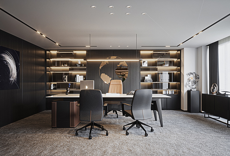 鄭州產(chǎn)業(yè)園區(qū)辦公室裝修設計效果圖