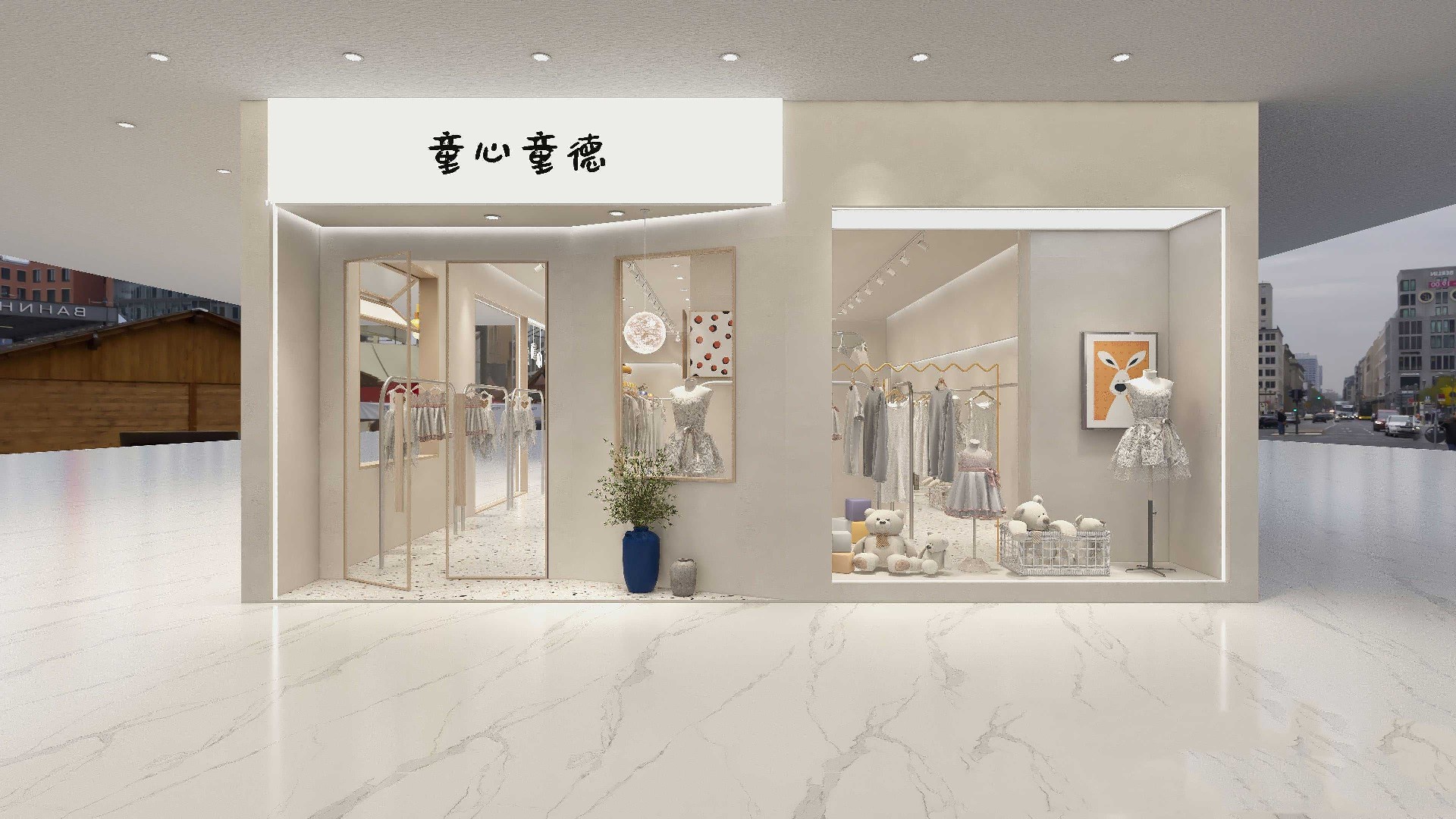 鄭州童裝店設計-童裝店鋪裝修設計效果圖