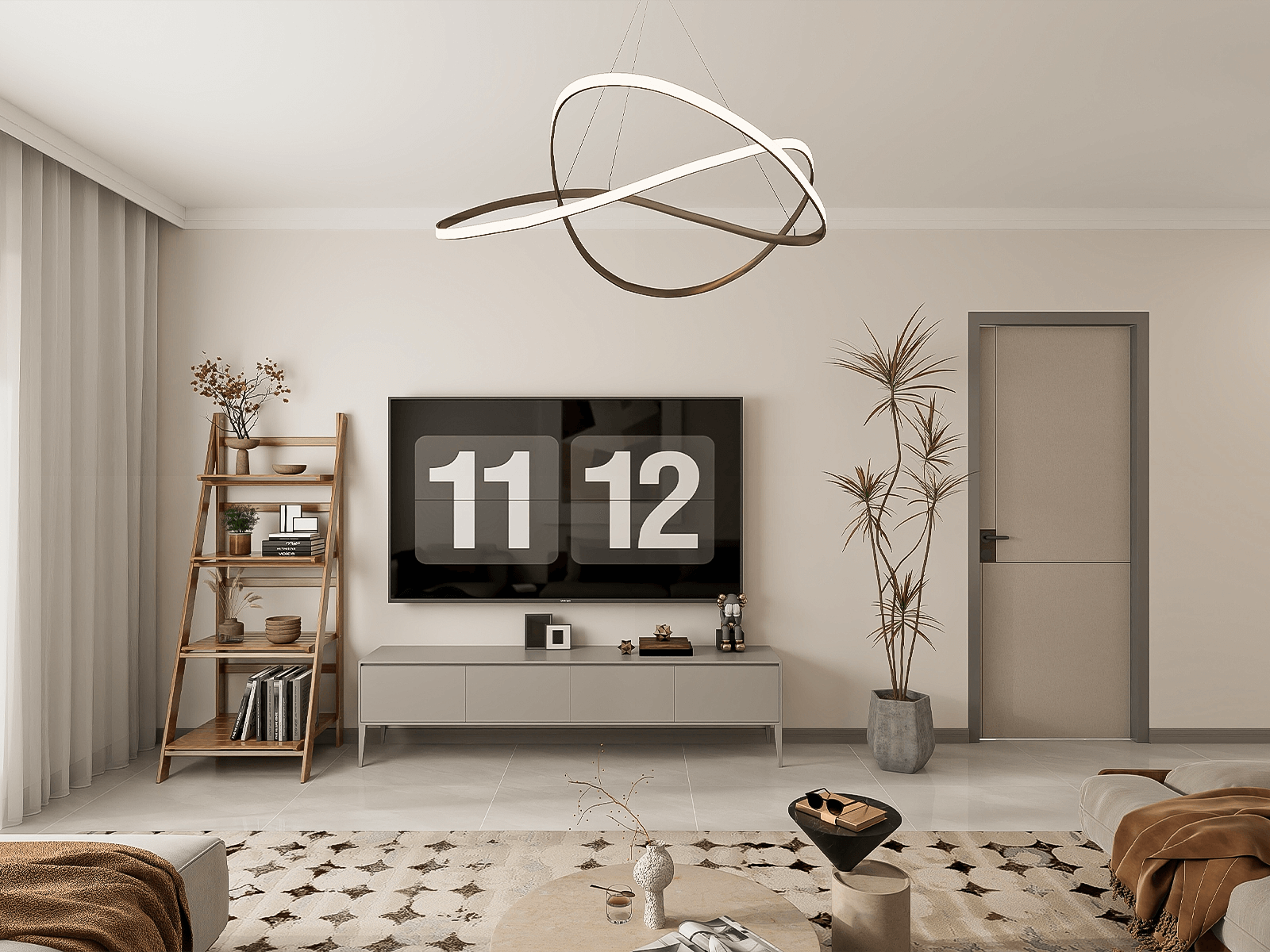 135平米現(xiàn)代風格三居室裝修設計效果圖