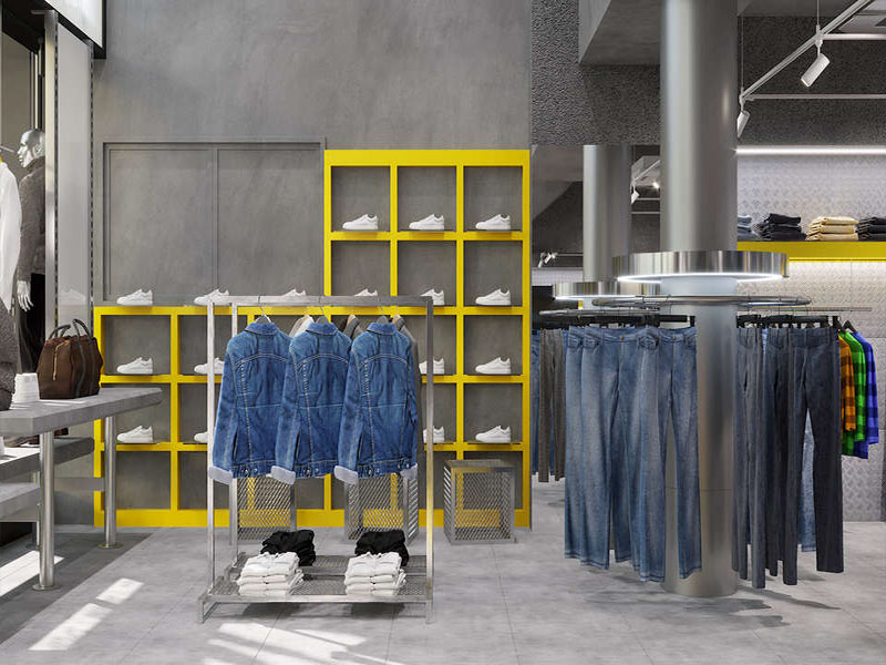 80平米極簡風(fēng)格臨街服裝店設(shè)計