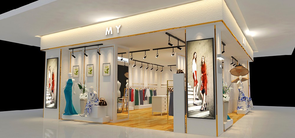 45平米女裝專賣店裝修設(shè)計(jì)效果圖