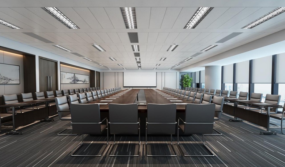 300平米實業(yè)公司辦公室設(shè)計效果圖