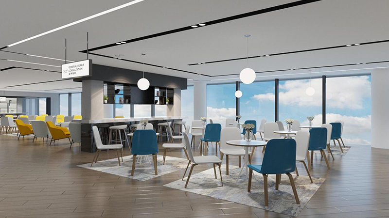 3200平米汽車展廳裝修設(shè)計(jì)效果圖