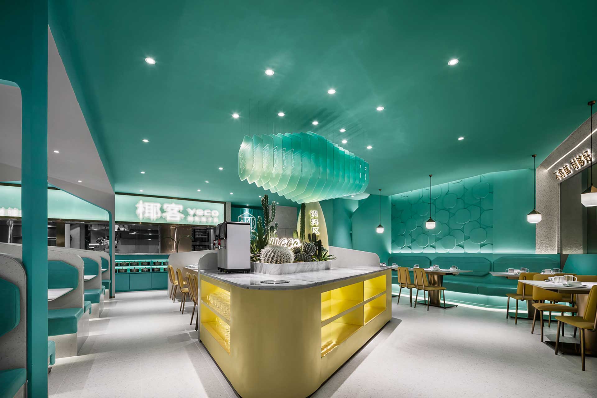 210平米特色餐廳設計裝修效果圖