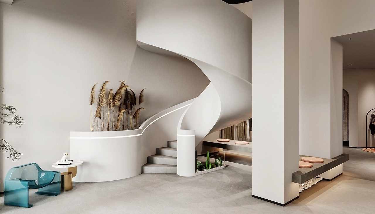 400平米侘寂風(fēng)服裝店裝修設(shè)計效果圖