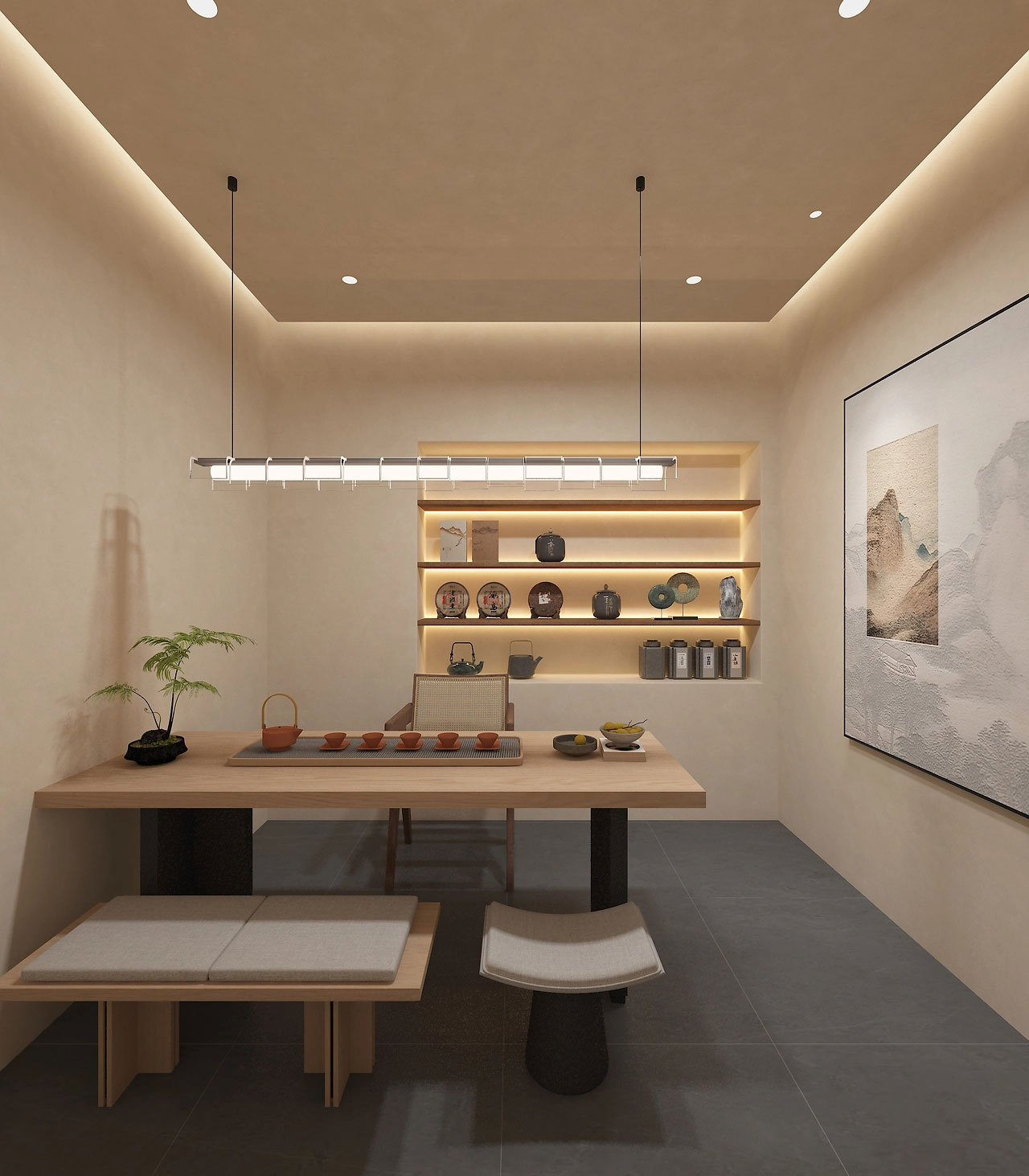 85平米美甲美睫店裝修設(shè)計效果圖