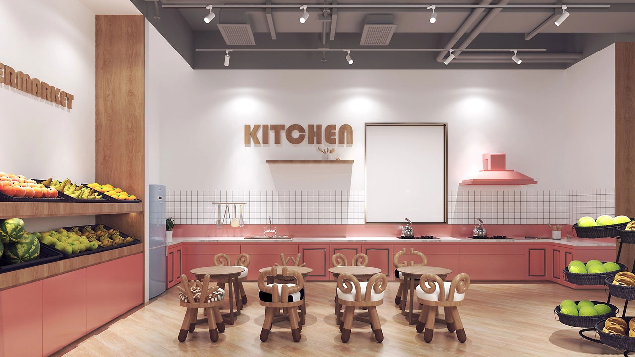 235平米親子餐廳裝修設(shè)計效果圖