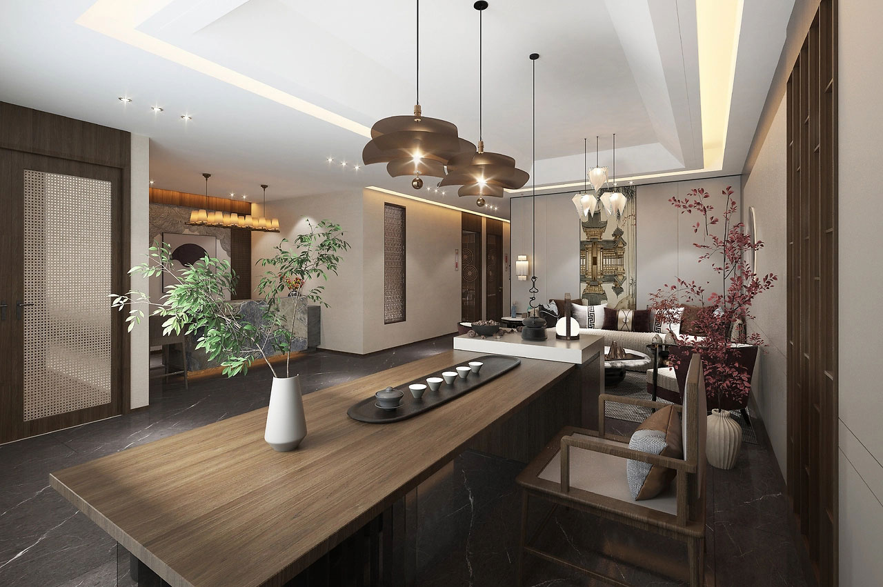 391平米鄭州足浴店設(shè)計裝修效果圖