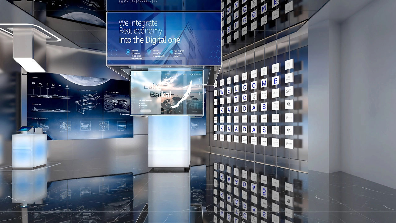 350平米焦作企業(yè)科技展廳設(shè)計效果圖