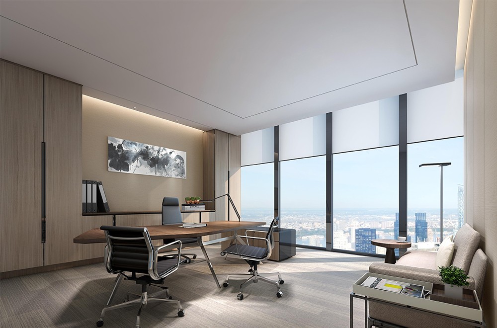 1300平米地產(chǎn)公司辦公樓設(shè)計(jì)效果圖