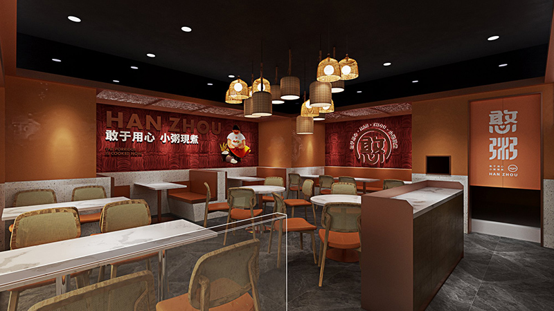 120平米鄭州早餐店裝修設(shè)計(jì)效果圖