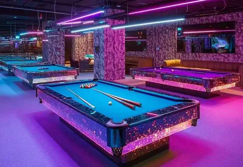 鄭州臺球廳裝修:專業球桌區與觀賽休息區規劃設計