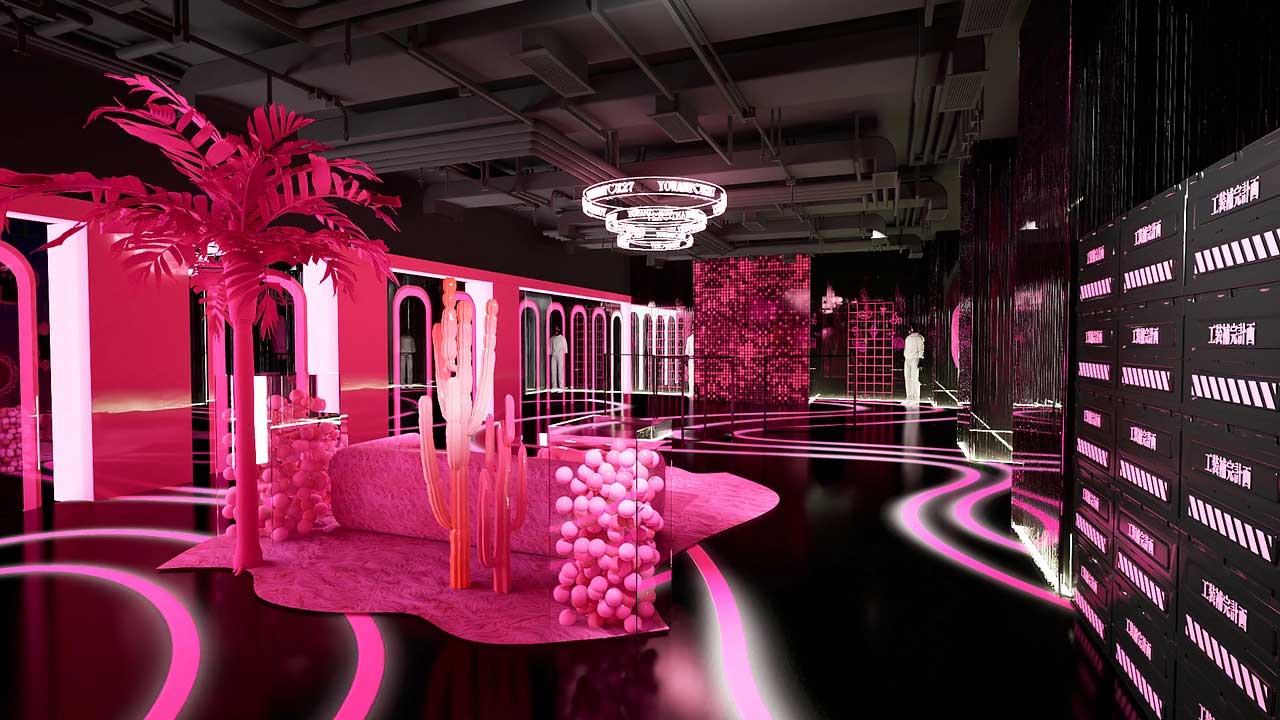 85平米鄭州直播間設計效果圖