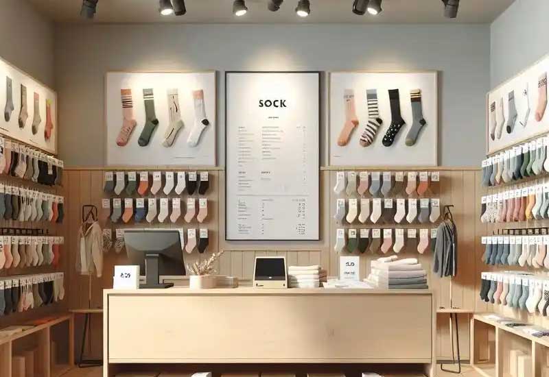 鄭州襪子配飾店裝修，收納空間決定經(jīng)營效率