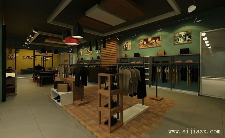 低調(diào)個(gè)性的服裝專(zhuān)賣(mài)店鋪展示區(qū)裝修效果圖